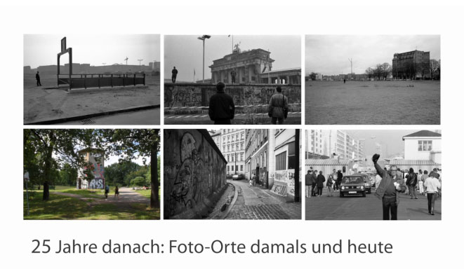 Fotoorte in Berlin 1989 und heute | © Zeit online