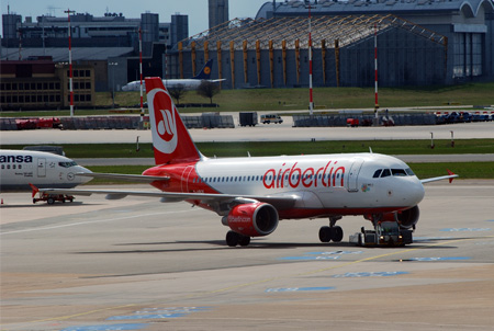 Airbus Flugzeug von Air Berlin